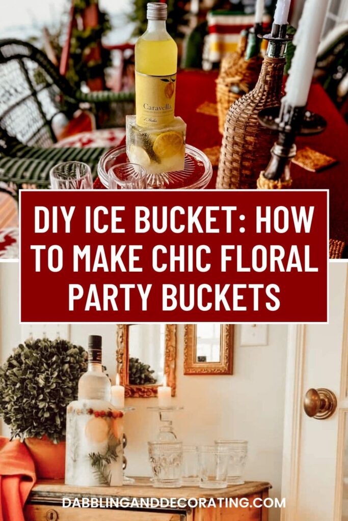 DIY Ice Bucket: How to Make Chic Floral Party Buckets