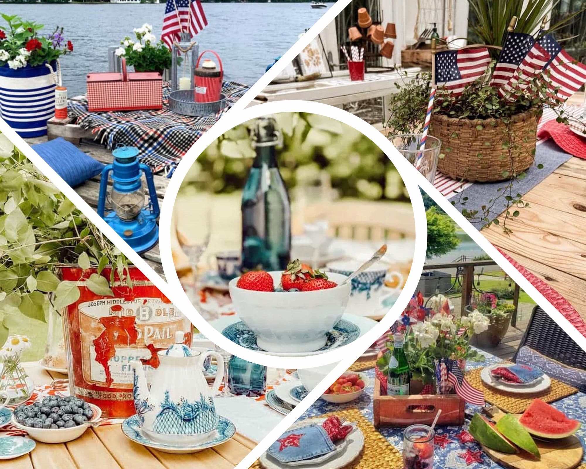 Patriotic Tablescapes 6 Alfresco Settings