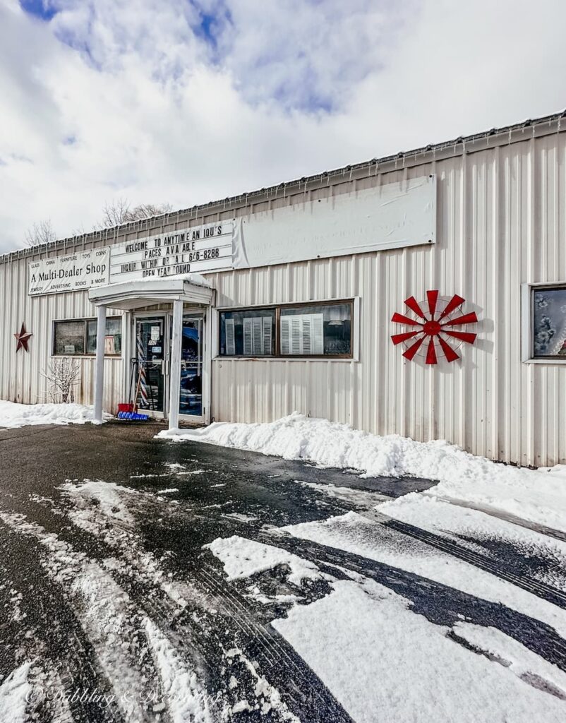 Anytime Antiques on Route 1 in Wells, Maine. a thrift shopping guide