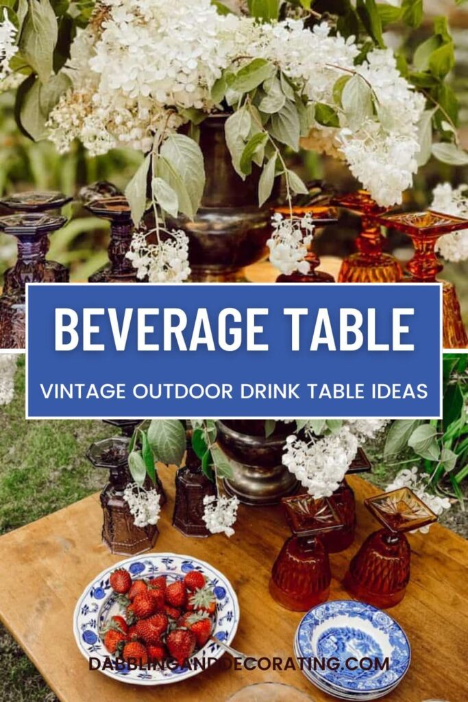 Backyard Small Beverage Table Ideas