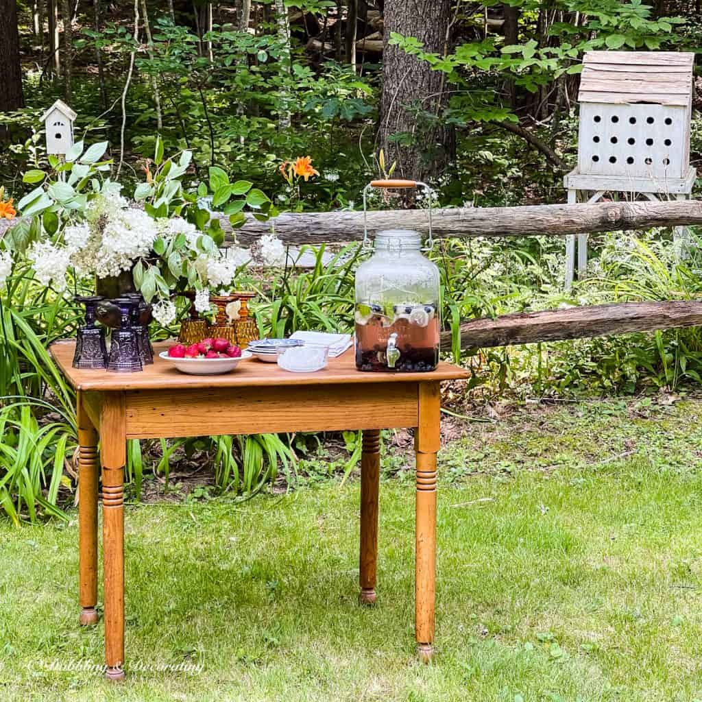 Backyard Small drink tables Ideas