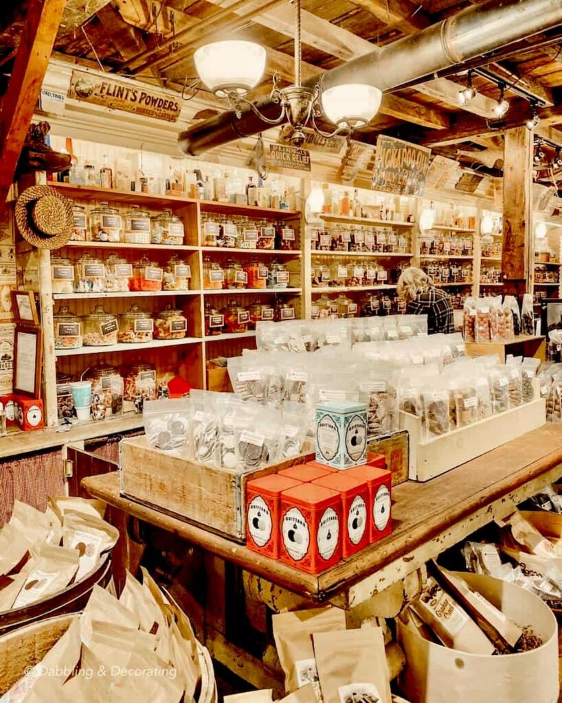 Old Fashioned Candy counter at The Vermont Country Store.