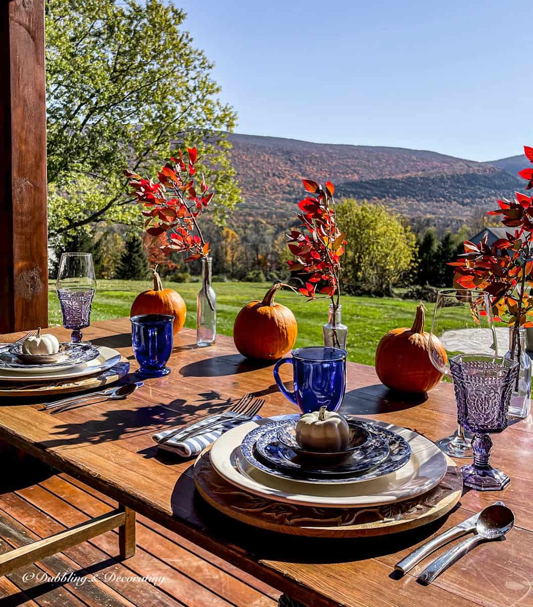 Mountain View Outdoor Table for 2