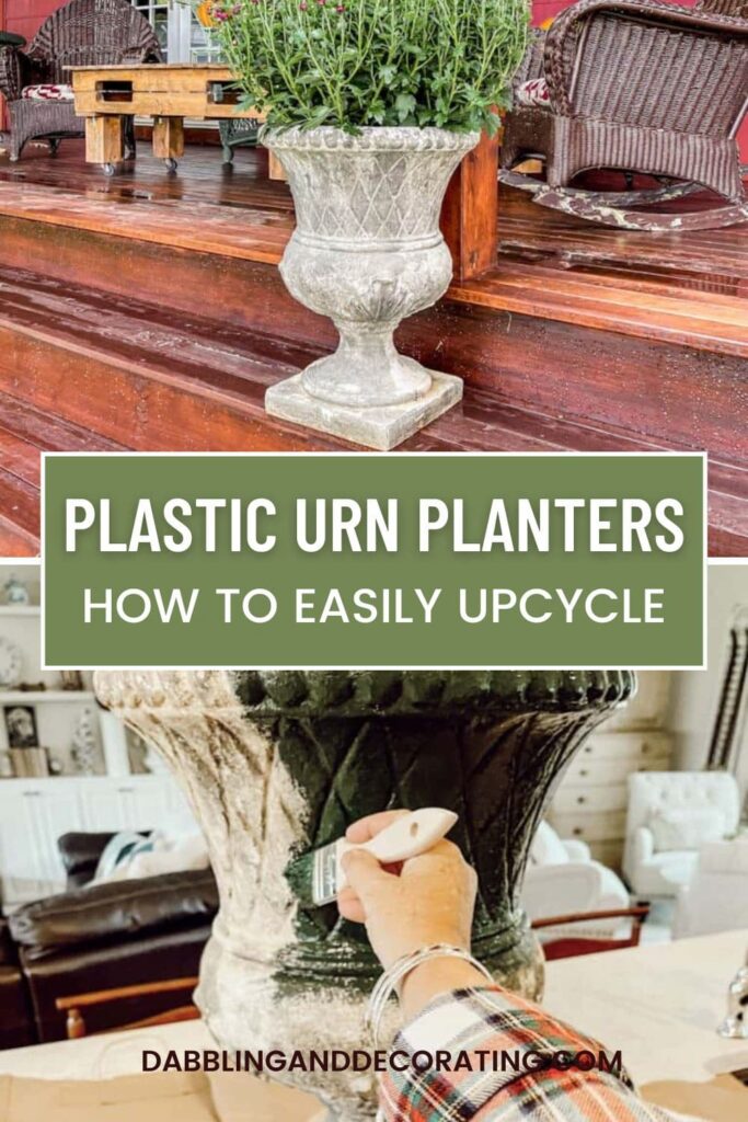 Classic Plastic Urns Planters DIY