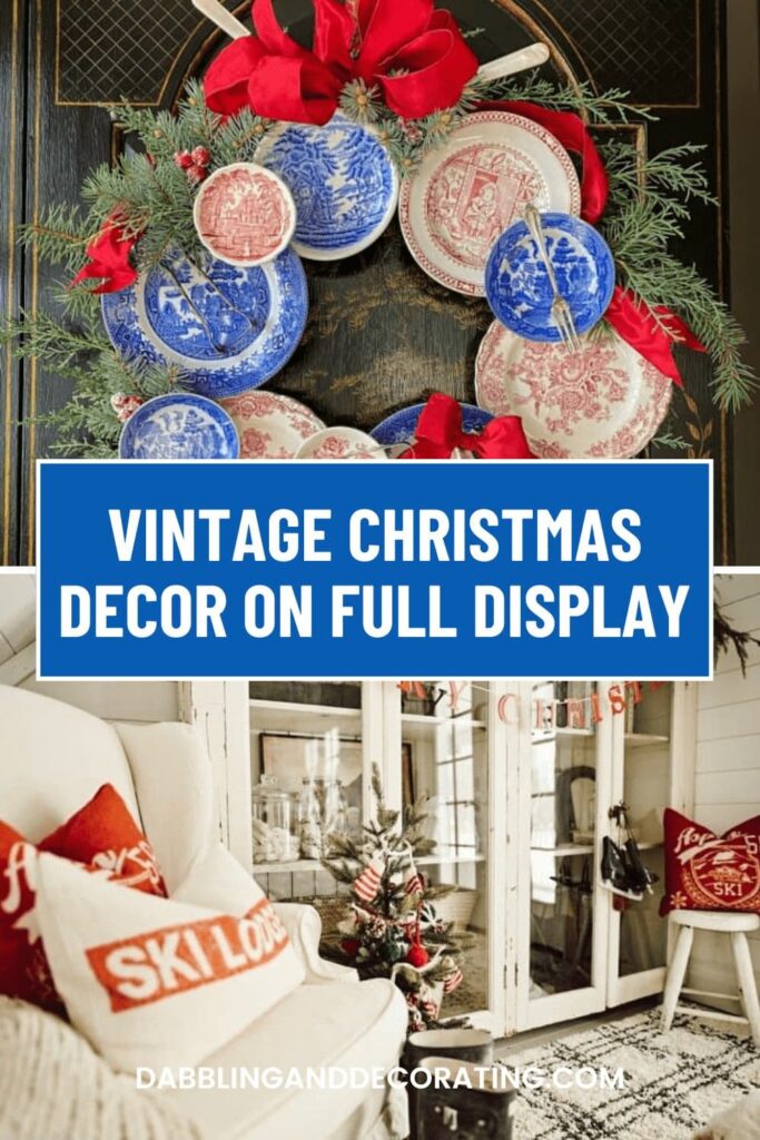 Vintage Christmas Decor on Full Display