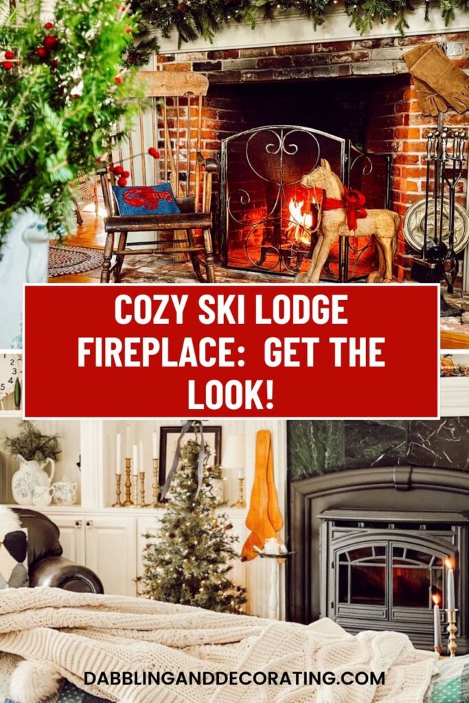 Cozy Ski Lodge Fireplace:  Get the look!