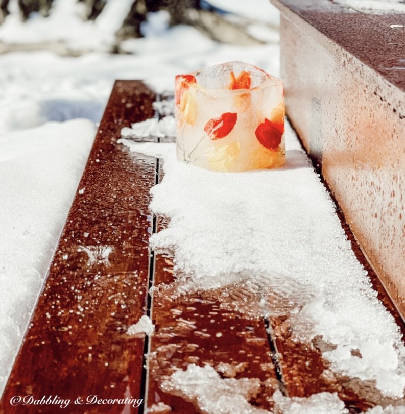 How to Make Colorful Ice Candle Holders