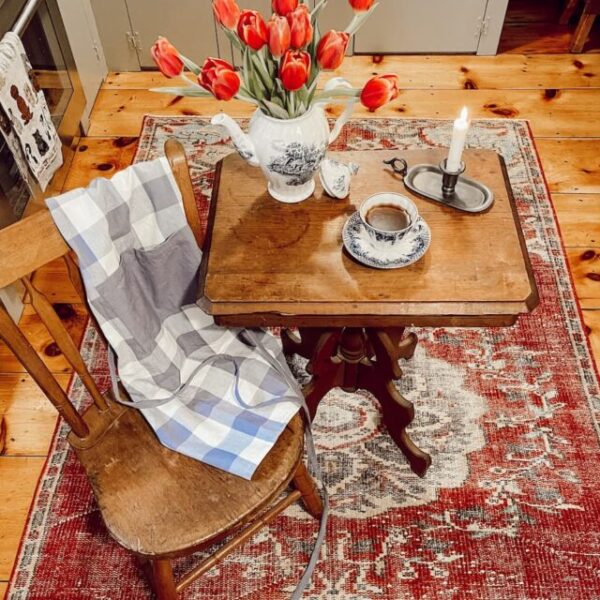 Vintage Rug in Country Kitchen