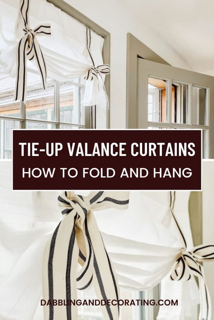 How to Hang Tie-Up Valance Curtains