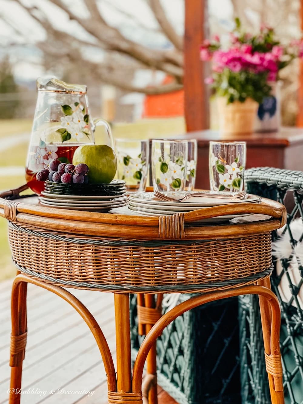 Cozy Antique Spring Porch