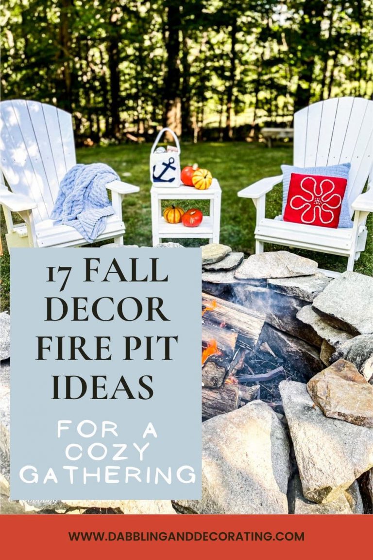 17 Fire Pit Ideas for Your Fall Gathering | Dabbling & Decorating