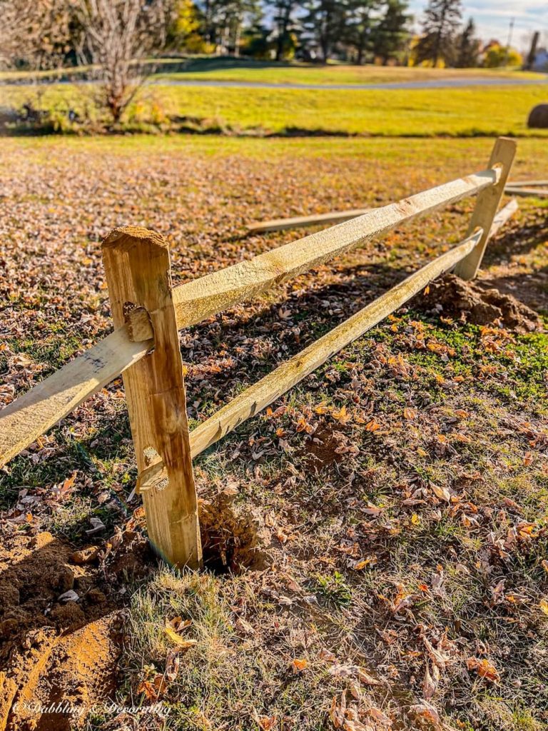 Split Rail Fencing With Cedar Style | Dabbling & Decorating