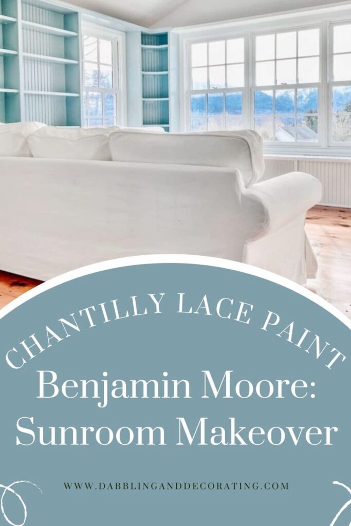 Chantilly Lace Paint Benjamin Moore Sunroom Makeover