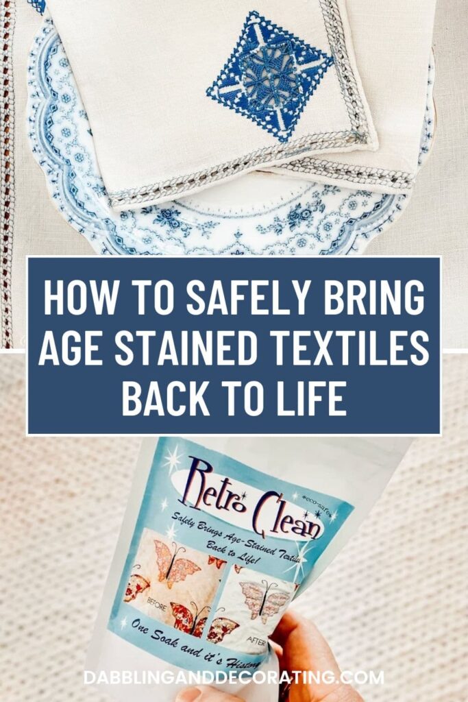 How to Safely Bring Age Stained Textiles Back to Life