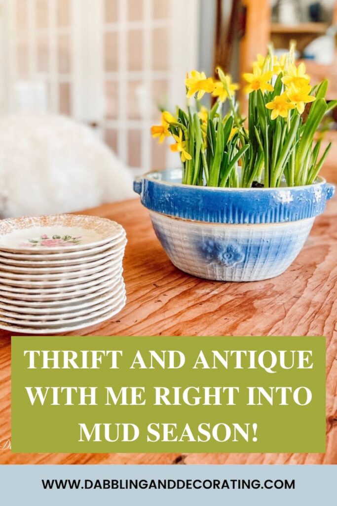 Thrift and Antique with me into Mud Season.