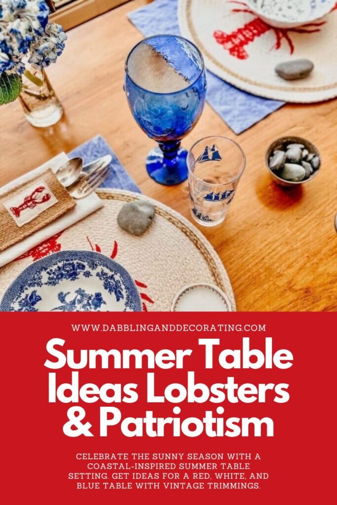 Summer Table Ideas Lobsters & Patriotism