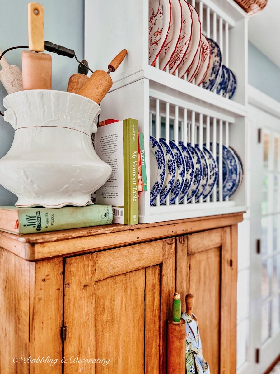 Bakers Pantry, rolling pins, and Joy of Cooking Book.