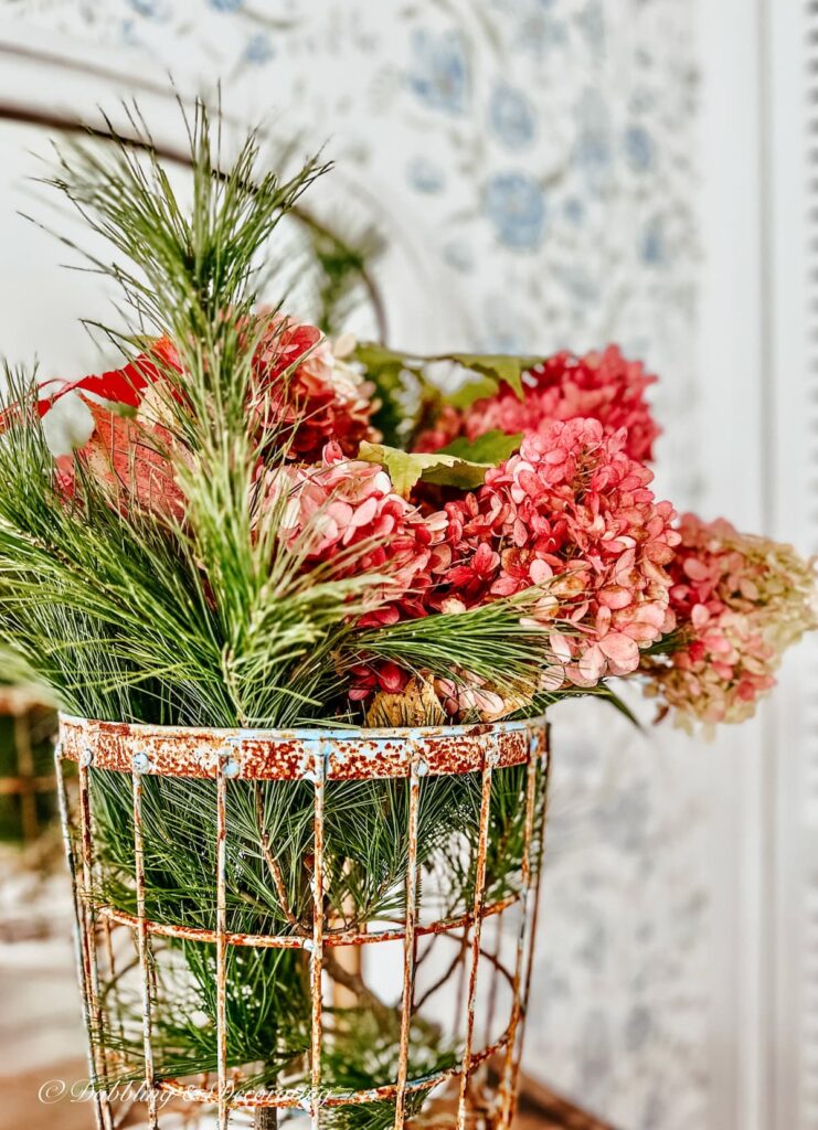 Fall Foraged Basket Arrangement