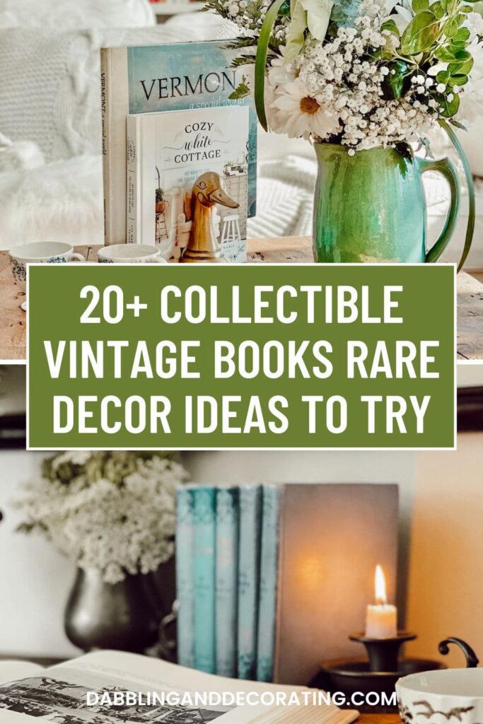 20+ Collectible Vintage Books Rare Decor Ideas to Try