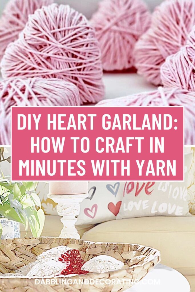 DIY Heart Garland: How to Craft in Minutes with Yarn