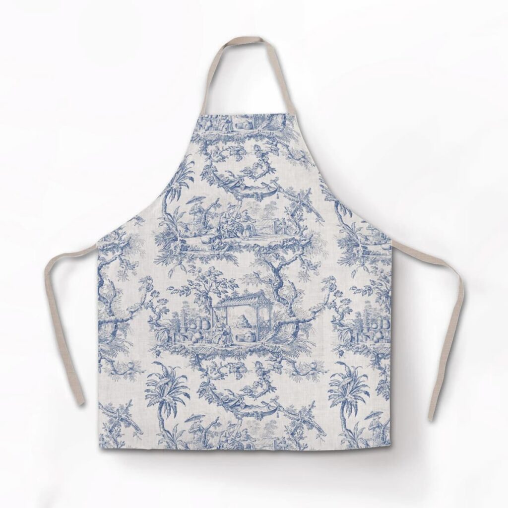 Blue and White Farmhouse Apron.