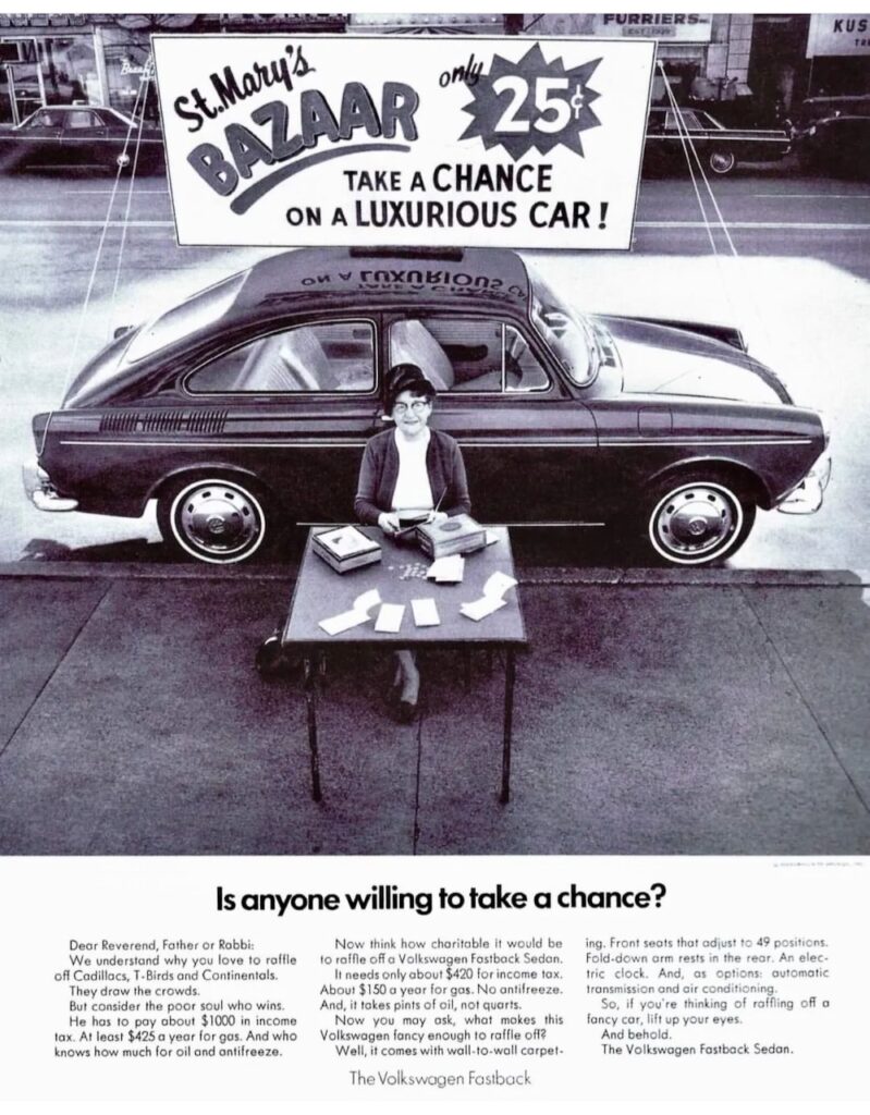 Vintage Classic VW Fastback Advertisement