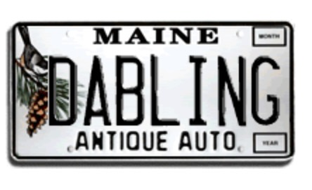 Antique Auto Vanity License Plate Dabling