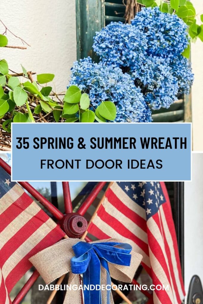 35 Spring & Summer Wreath Door Ideas