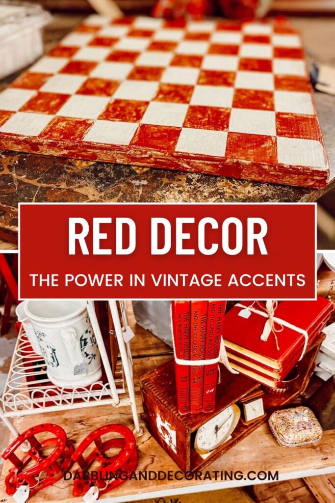 Red Decor The Power in Vintage Accents