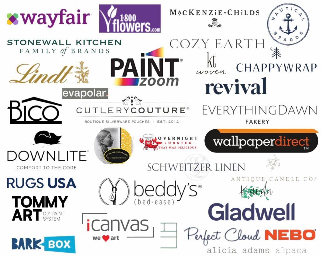 Brands I've worked with.