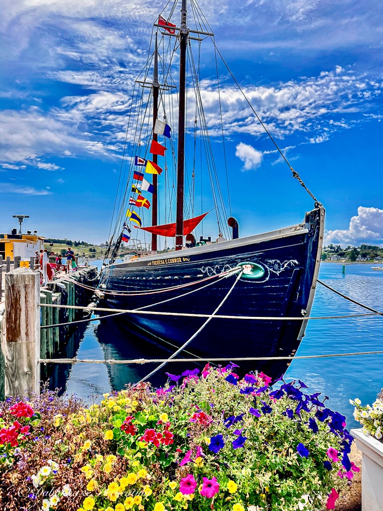 Blue Nose II in Lunenburg Harbor, Nova Scotia.