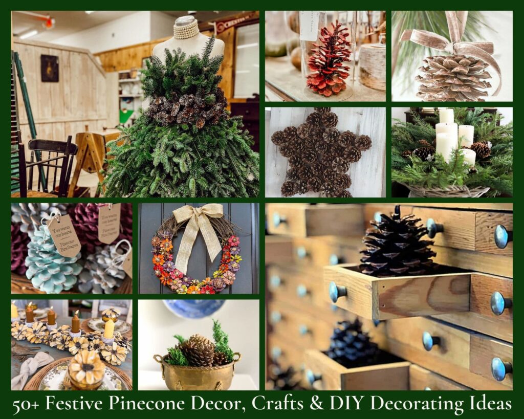 50 Festive Pinecone Decor, Crafts & DIY Decorations