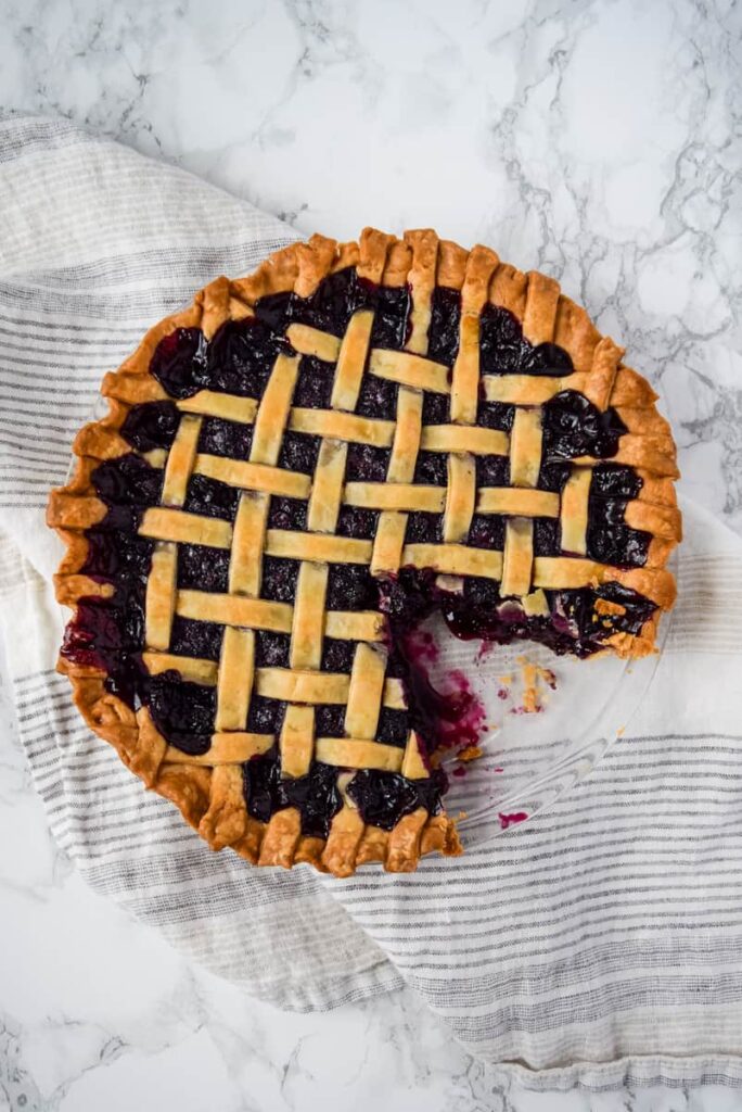 Maine Wild Blueberry Pie