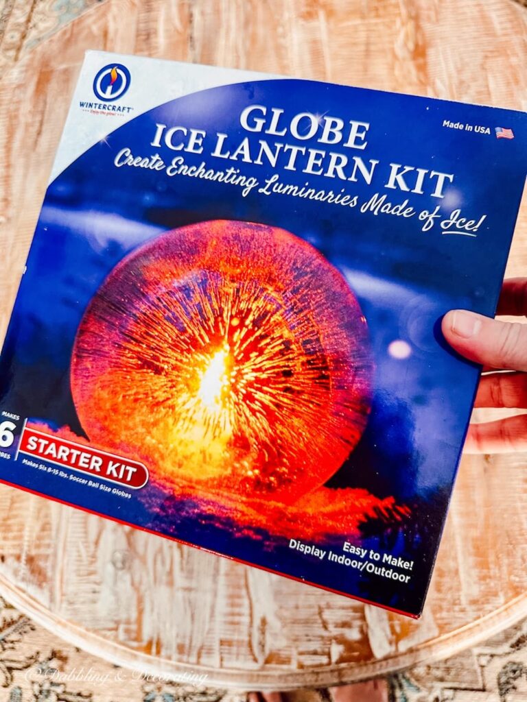 Globe Ice Lantern Kit in Hand by Wintercraft.