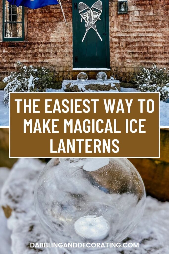 The Easiest Way to make magical ice lanterns