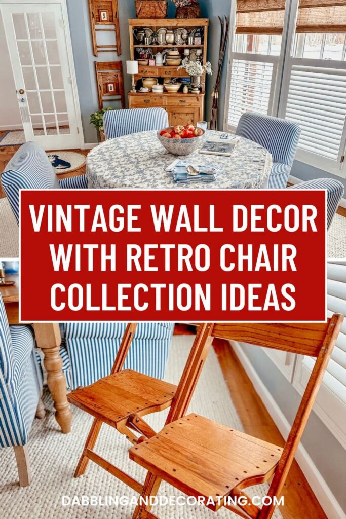 Vintage Wall Decor with Retro Chair Collection Ideas