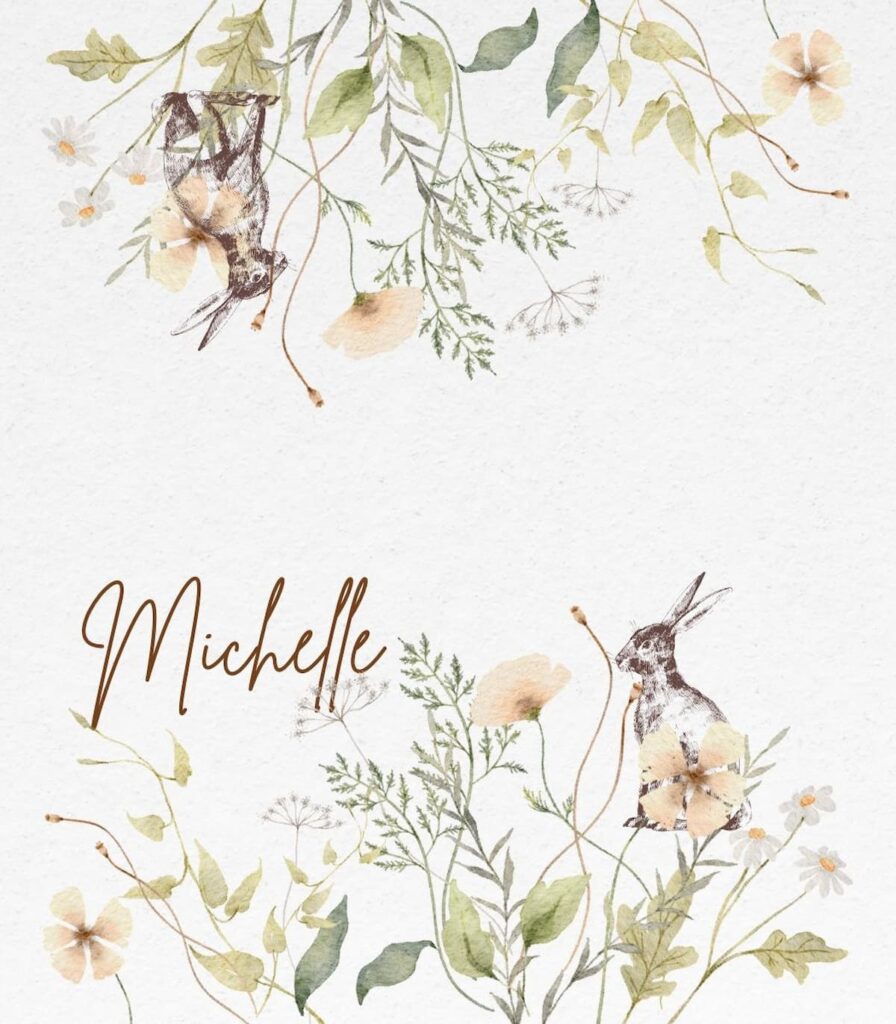 Easter Tablescape Place Card